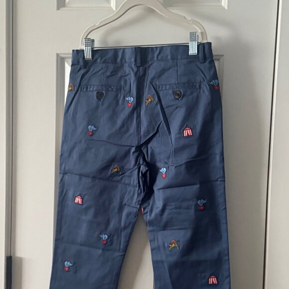 New Classic Prep Childrenswear Boys Blue Gavin Pant Circus Embroidery Size 8 - Picture 13 of 14